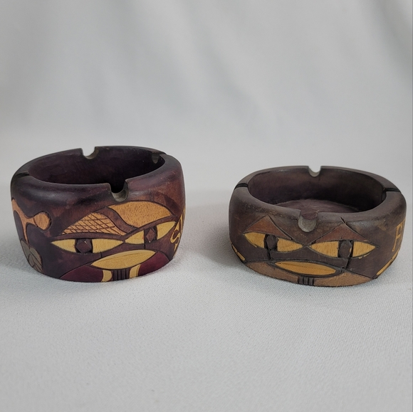 Wood Carved Ashtray - Handcrafted Africa - Picture 11 of 11